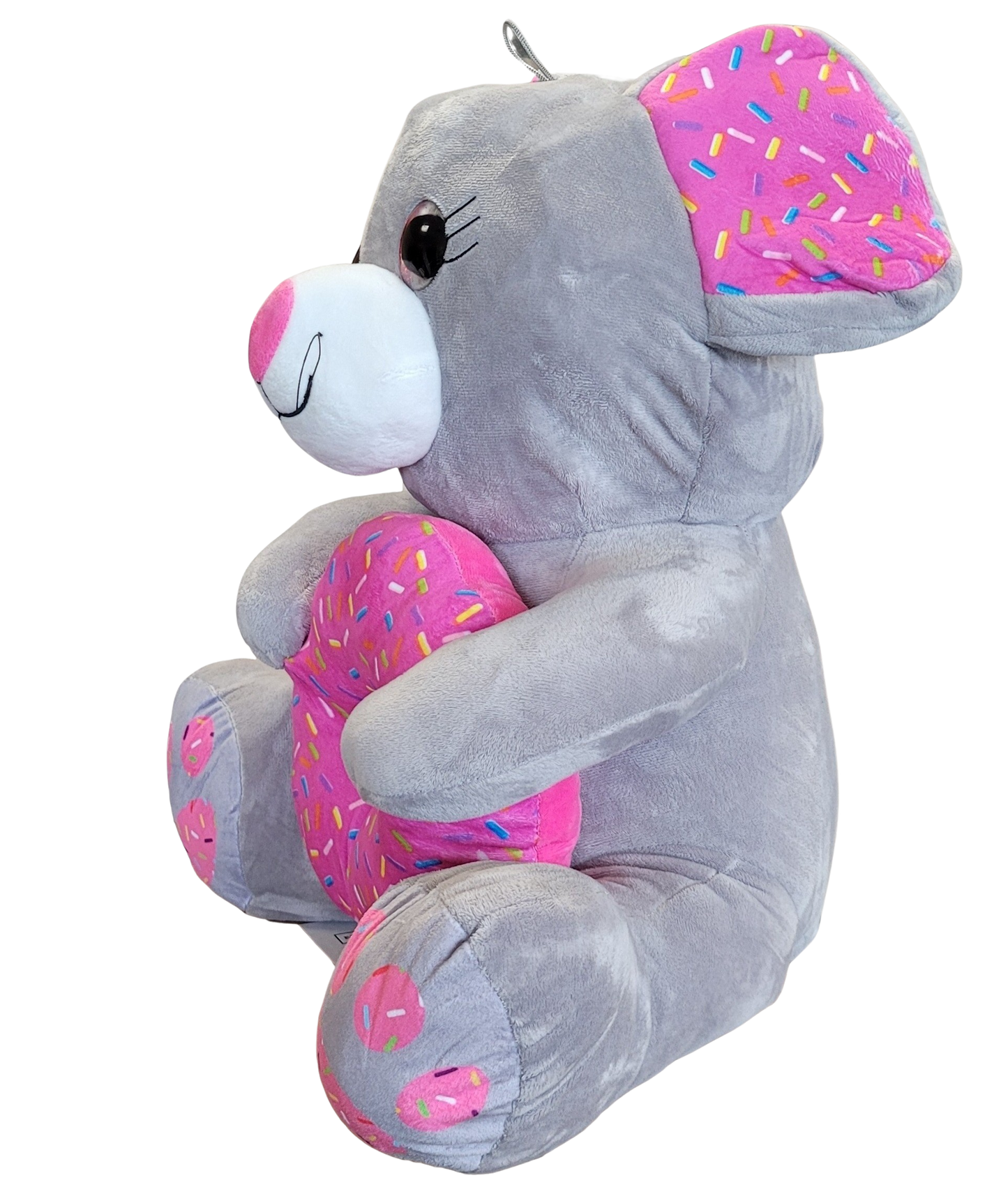 PLYŠÁKOV - Šedá myška s donutem 45 cm - Image 2