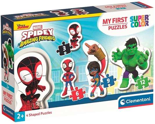 Clementoni - Moje první puzzle 4v1 Spidey a jeho úžasní přátelé (3,6,9,12 dílků)
