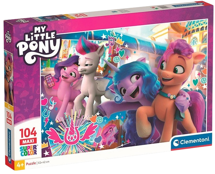 Clementoni - Puzzle 104 My Little Pony tančí MAXI