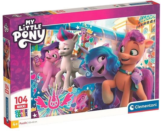 Clementoni - Puzzle 104 My Little Pony tančí MAXI