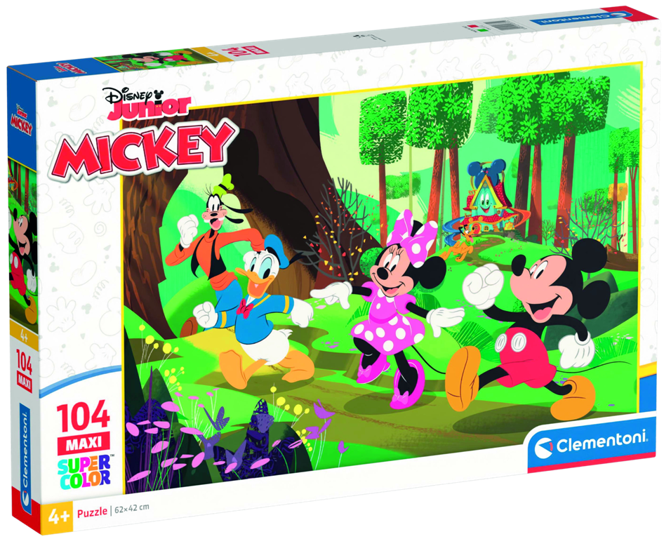Clementoni - Puzzle Maxi 104 Disney Mickey a přátelé