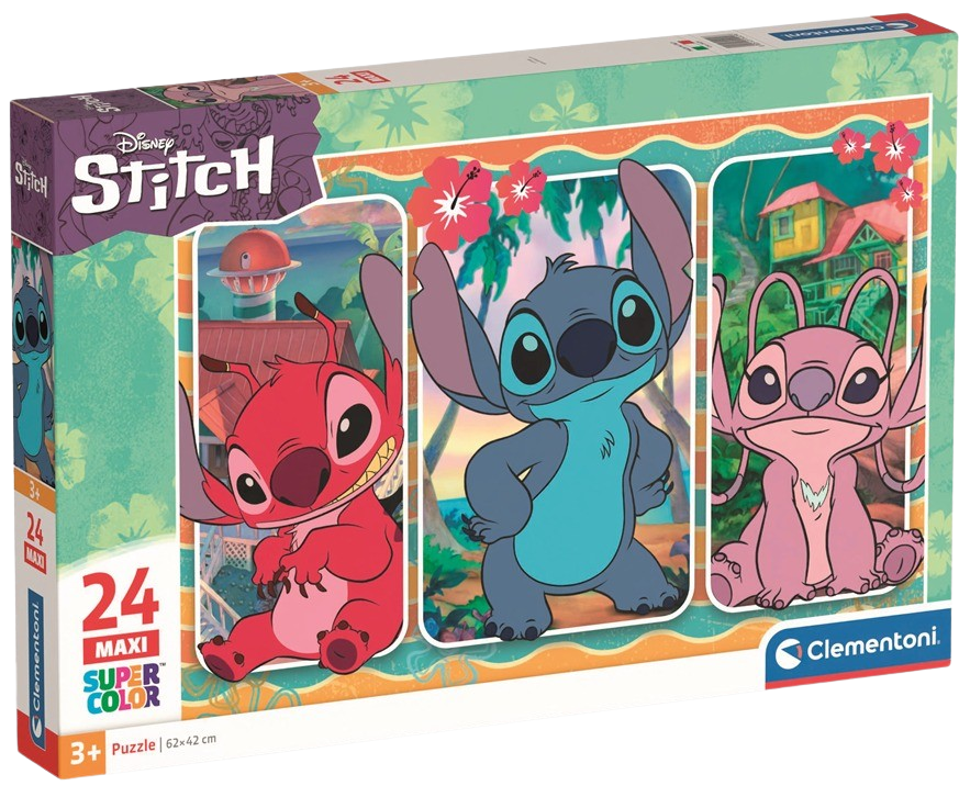 Clementoni - Puzzle Maxi 24 Disney: Stitch
