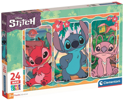 Clementoni - Puzzle Maxi 24 Disney: Stitch