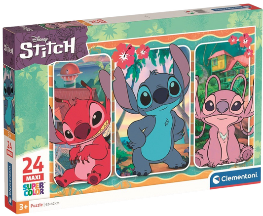 Clementoni - Puzzle Maxi 24 Disney: Stitch