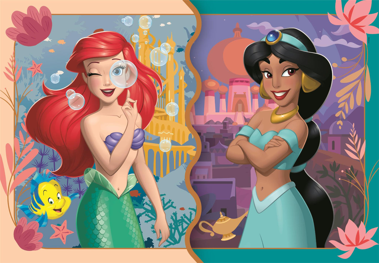 Clementoni - Puzzle 2x20 Disney Princezny - Image 2