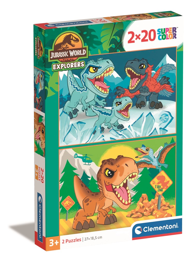 Clementoni - Puzzle 2x20 Jurský svět