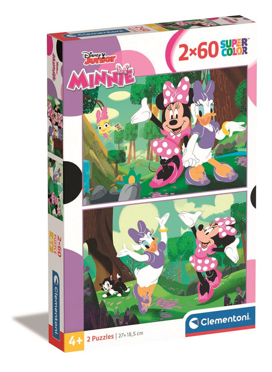 Clementoni - Puzzle 2x60 Disney Minnie