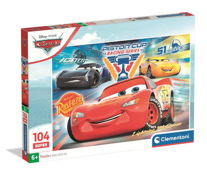 Clementoni - Puzzle 104 Super Auta