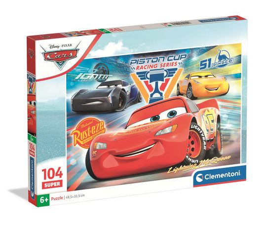 Clementoni - Puzzle 104 Super Auta