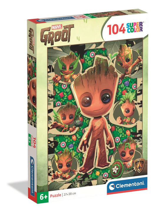 Clementoni - Puzzle 104 Marvel Groot
