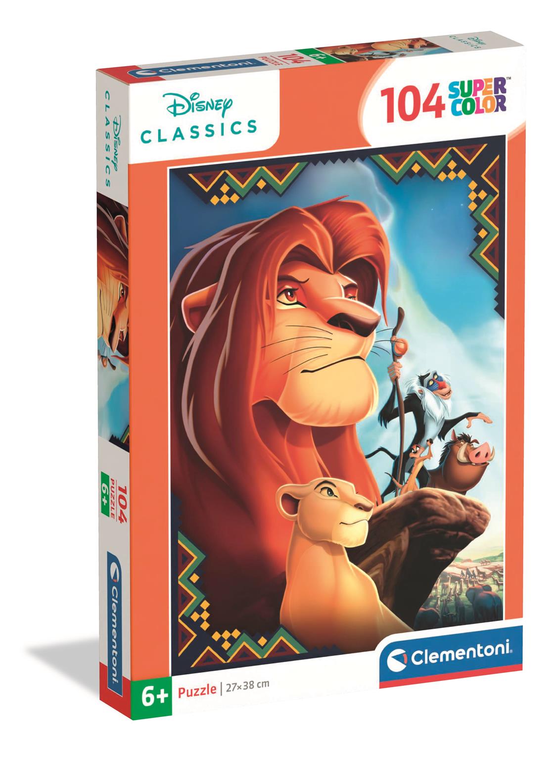 Clementoni - Puzzle 104 Disney Lví král