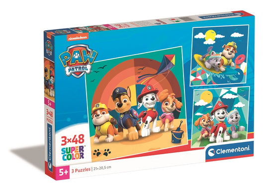 Clementoni - Puzzle 3x48 Square Tlapková Patrola