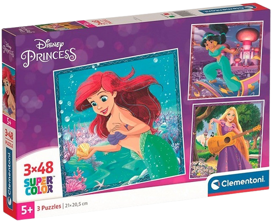 Clementoni - Puzzle 144 Disney princezny 3x48 dílků