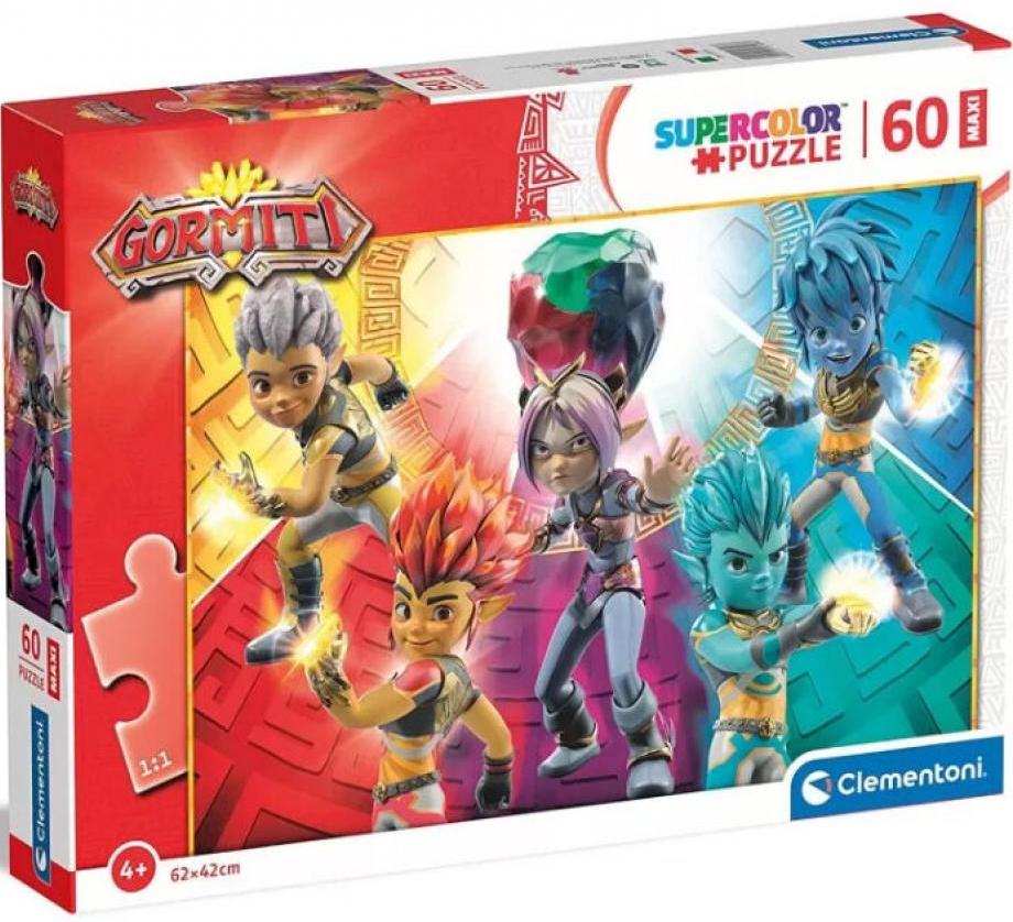 Clementoni - Puzzle Gormiti: Poslové s Aoki MAXI 60 dílků