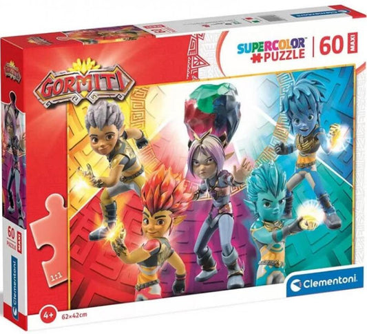 Clementoni - Puzzle Gormiti: Poslové s Aoki MAXI 60 dílků