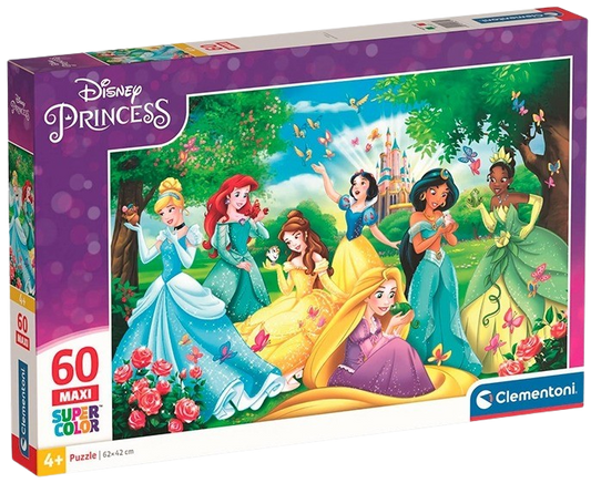 Clementoni - Puzzle 60 Disney princezny MAXI