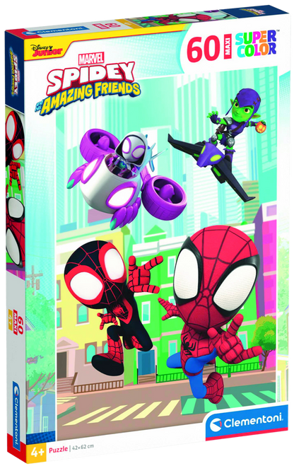 Clementoni - Puzzle Maxi 60 Marvel: Spidey a jeho úžasní přátelé