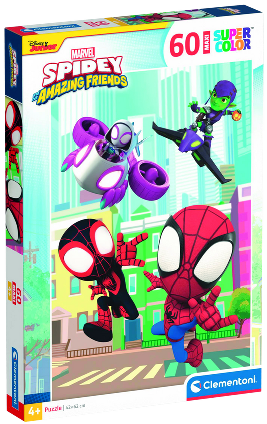 Clementoni - Puzzle Maxi 60 Marvel: Spidey a jeho úžasní přátelé
