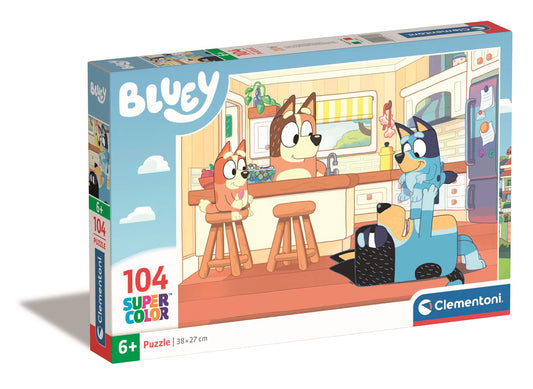 Clementoni - Puzzle Supercolor 104 Bluey