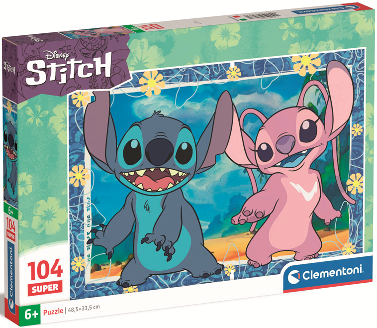 Clementoni - Puzzle 104 Super Disney Stitch