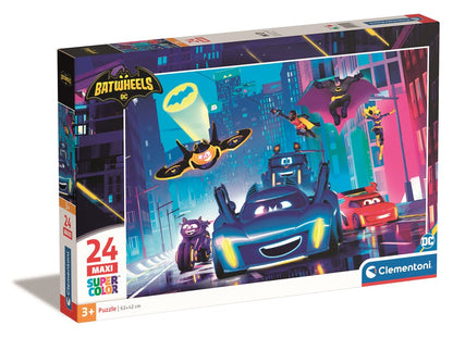 Clementoni - Puzzle 24 maxi Batwheels