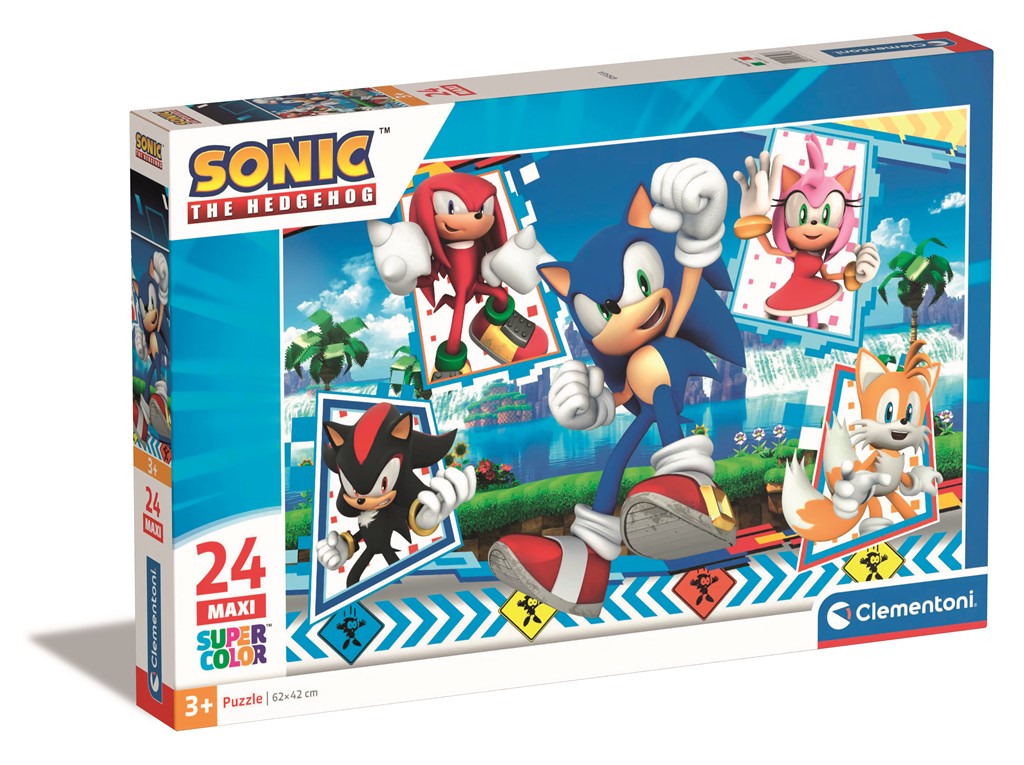 Clementoni - Puzzle 24 maxi Sonic