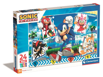 Clementoni - Puzzle 24 maxi Sonic