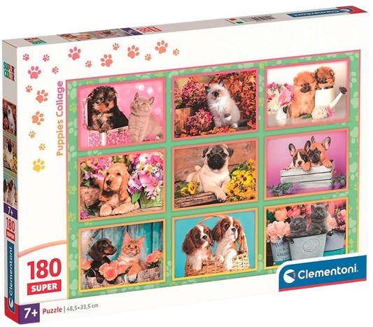 Clementoni - Puzzle 180 Štěňátka