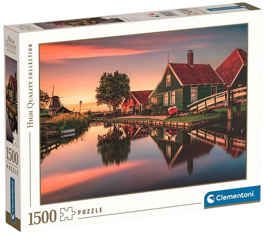 Clementoni - Puzzle 1500 Vesnice Zaanse Schans