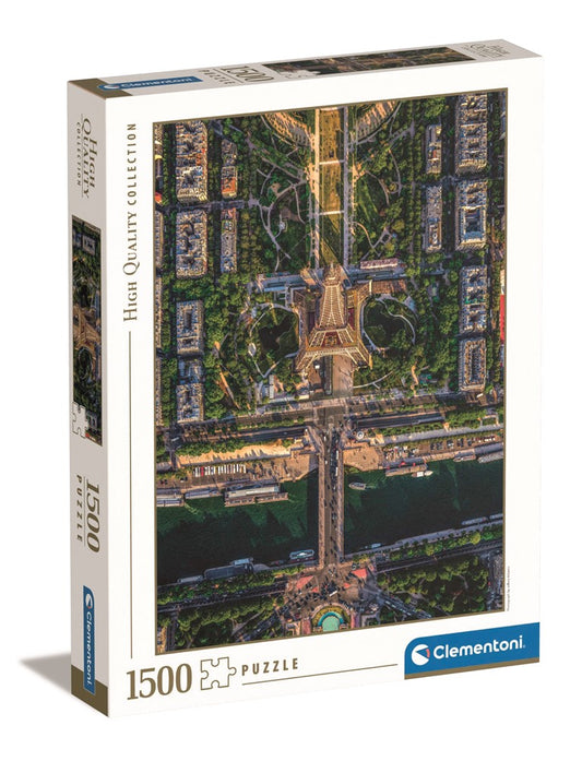 Clementoni - Puzzle 1500 Flying over Paris