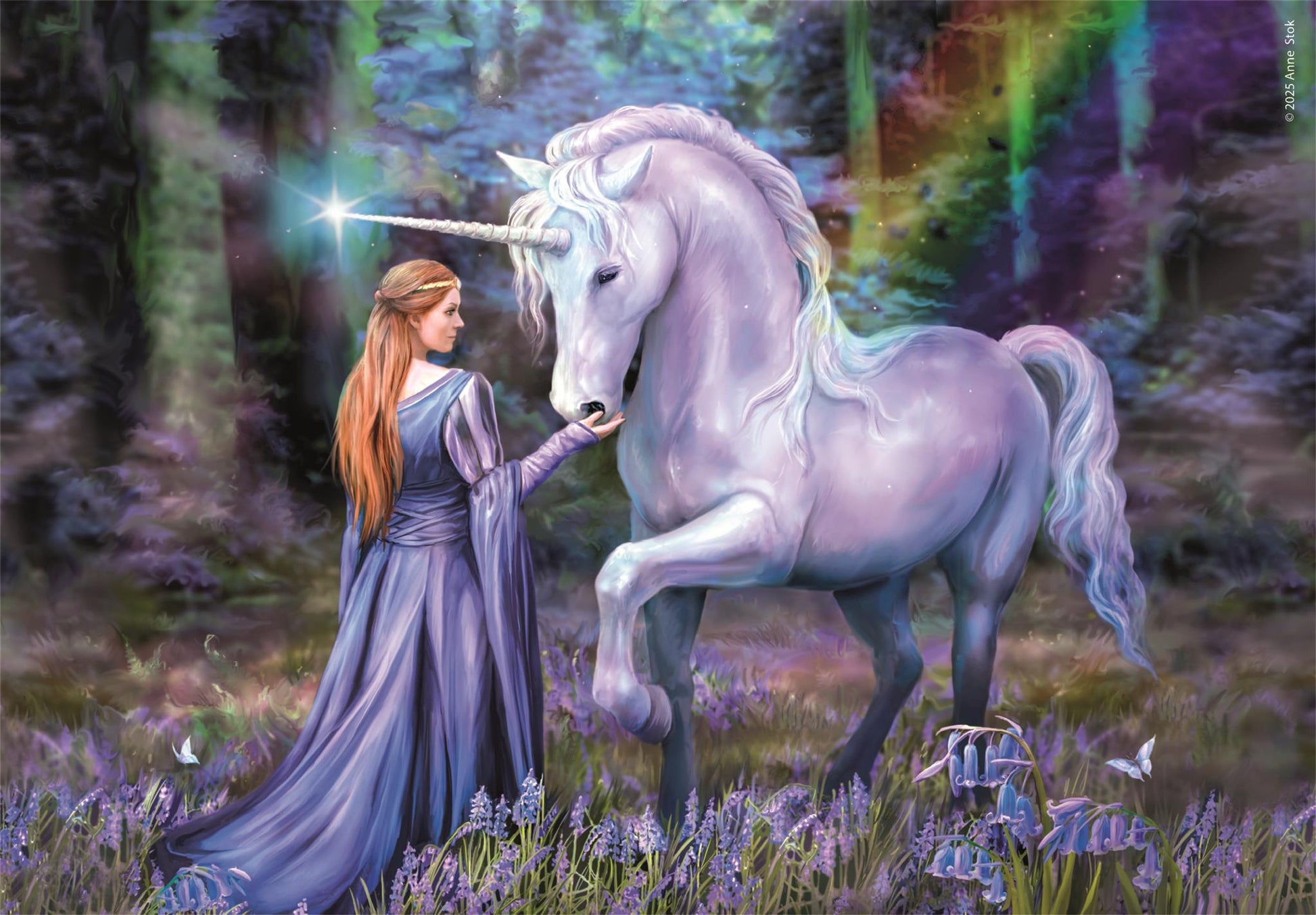 Clementoni - Puzzle 1500 Anne Stokes Modrý zvonkový les - Image 2