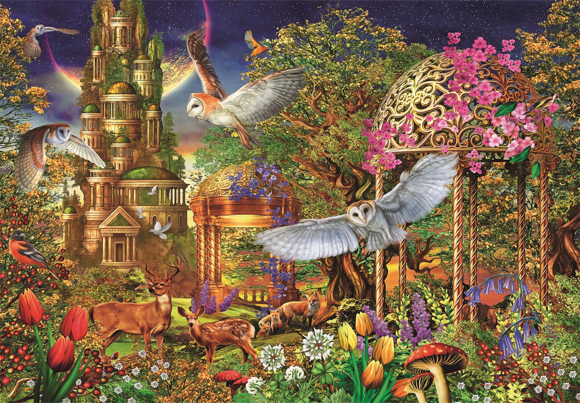 Clementoni - Puzzle 1500 Fantazijní zahrada v lese - Image 2