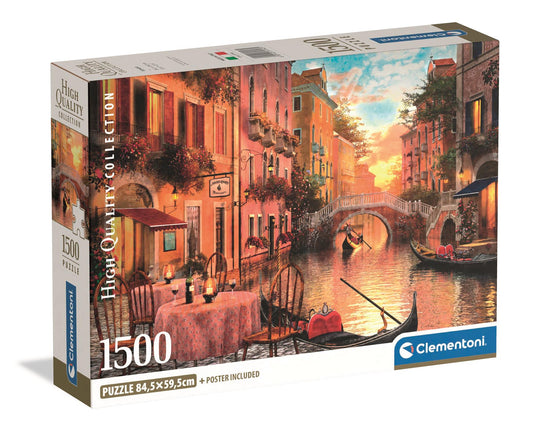 Clementoni - Puzzle 1500 Benátky