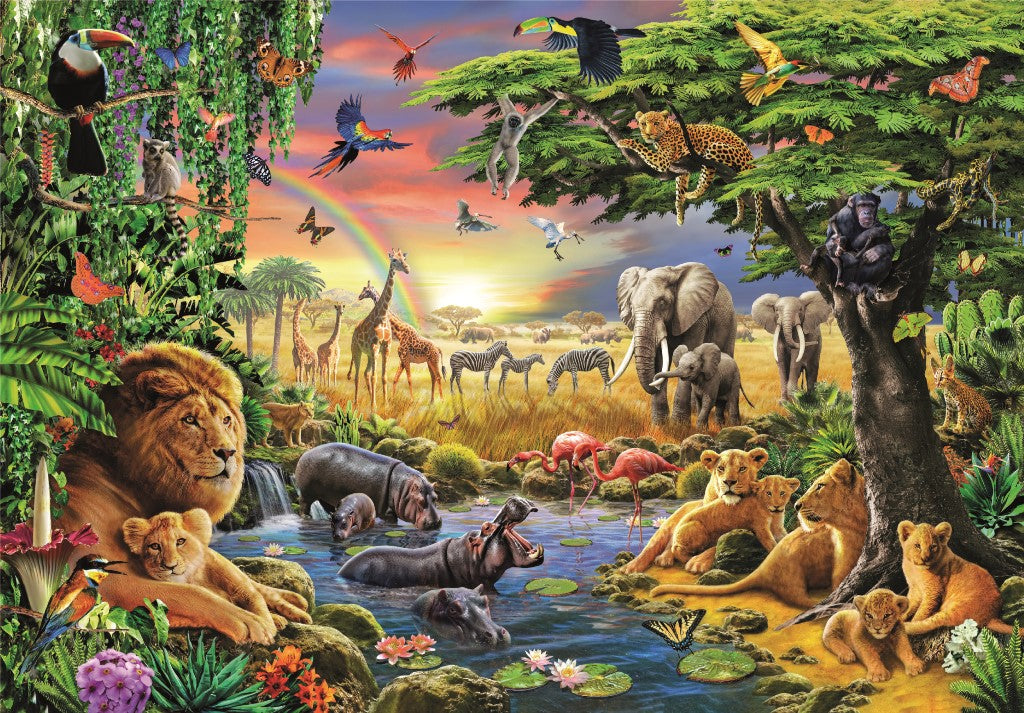 Clementoni - Puzzle 2000 Africké setkání - Image 2