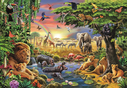 Clementoni - Puzzle 2000 Africké setkání - Image 2