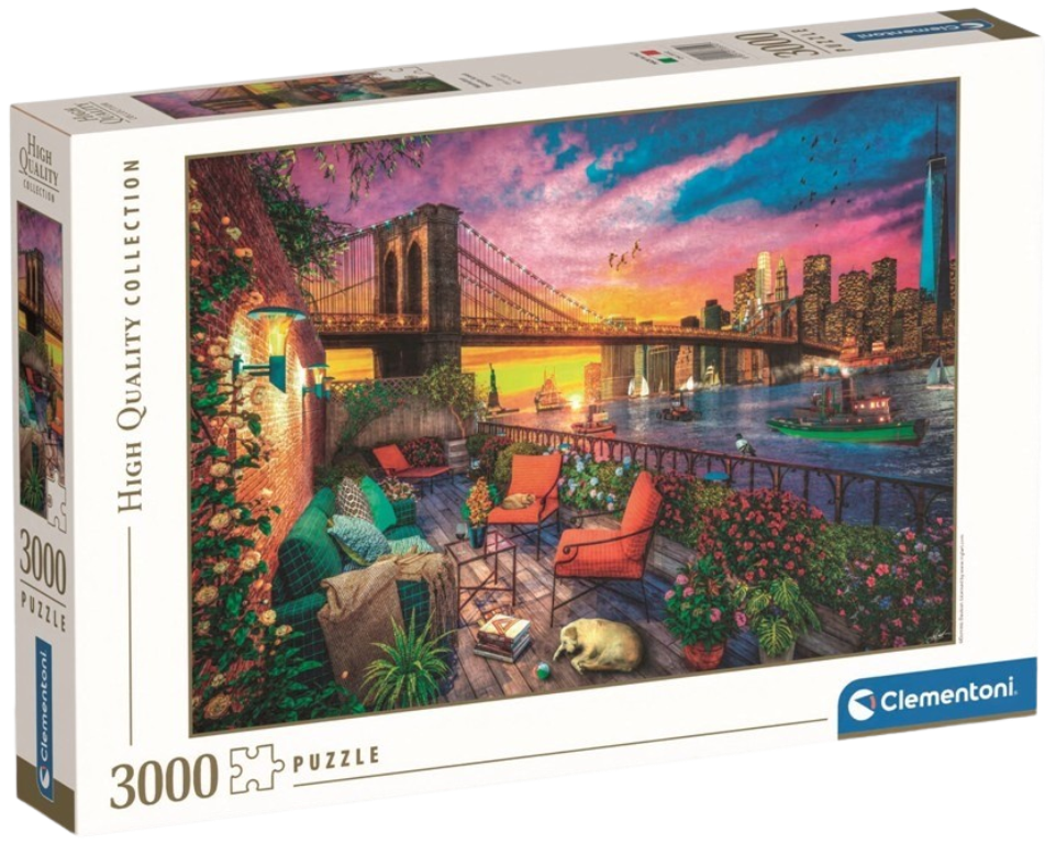 Clementoni - Puzzle 3000 Západ slunce nad Manhattanem