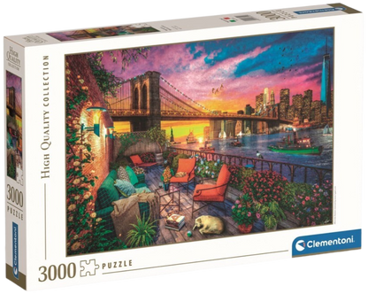 Clementoni - Puzzle 3000 Západ slunce nad Manhattanem