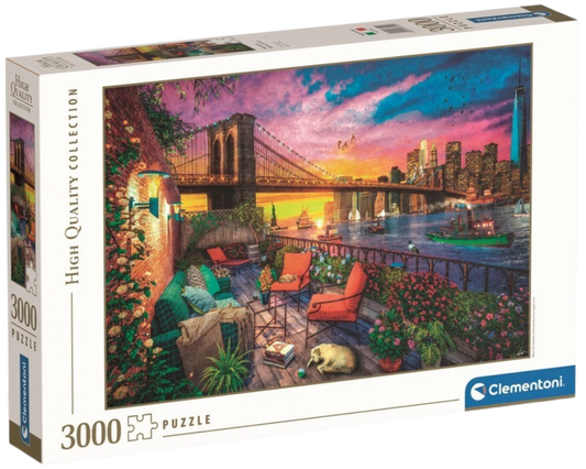 Clementoni - Puzzle 3000 Západ slunce nad Manhattanem