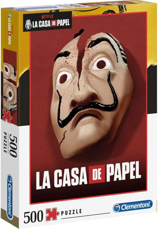 Clementoni - Puzzle 500 Netflix: Papírový dům - Maska
