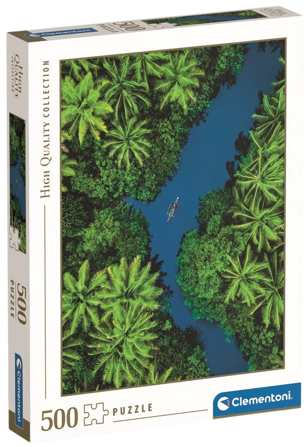 Clementoni - Puzzle 500 Tropický pohled z ptačí perspektivy