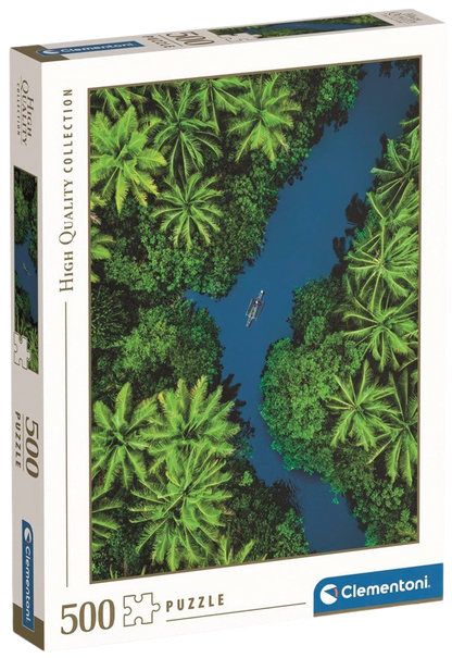 Clementoni - Puzzle 500 Tropický pohled z ptačí perspektivy