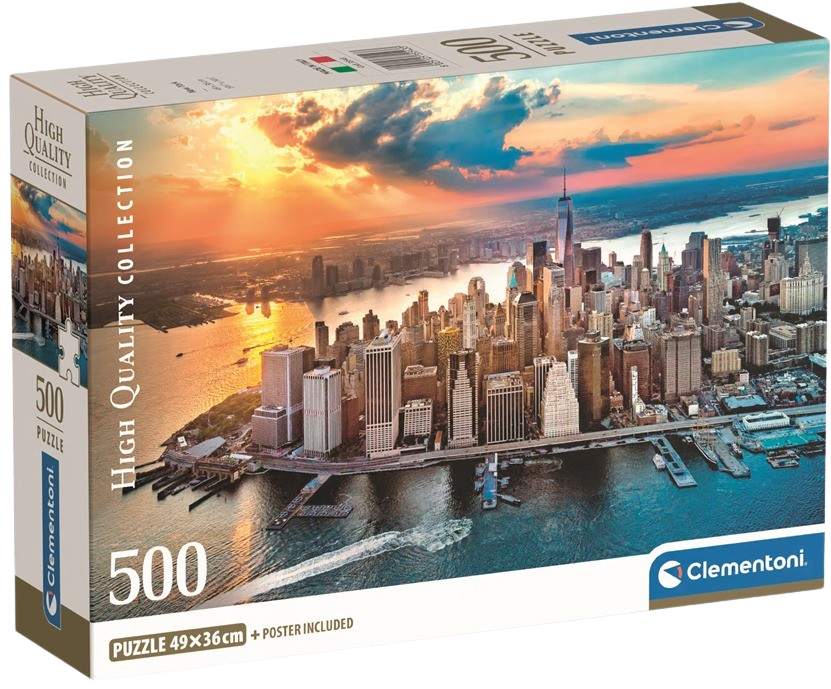 Clementoni - Puzzle 500 New York Compact