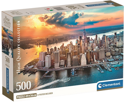 Clementoni - Puzzle 500 New York Compact