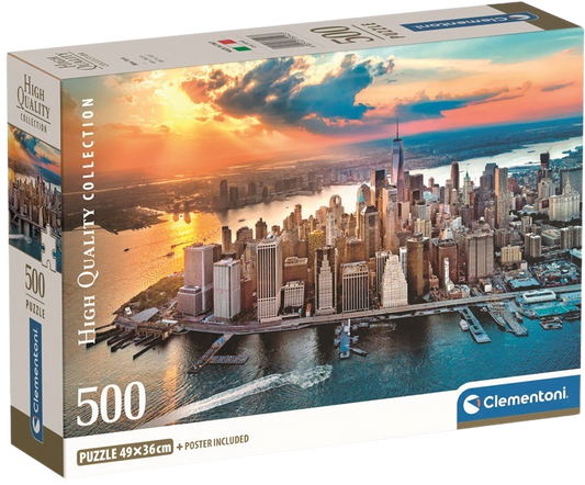 Clementoni - Puzzle 500 New York Compact