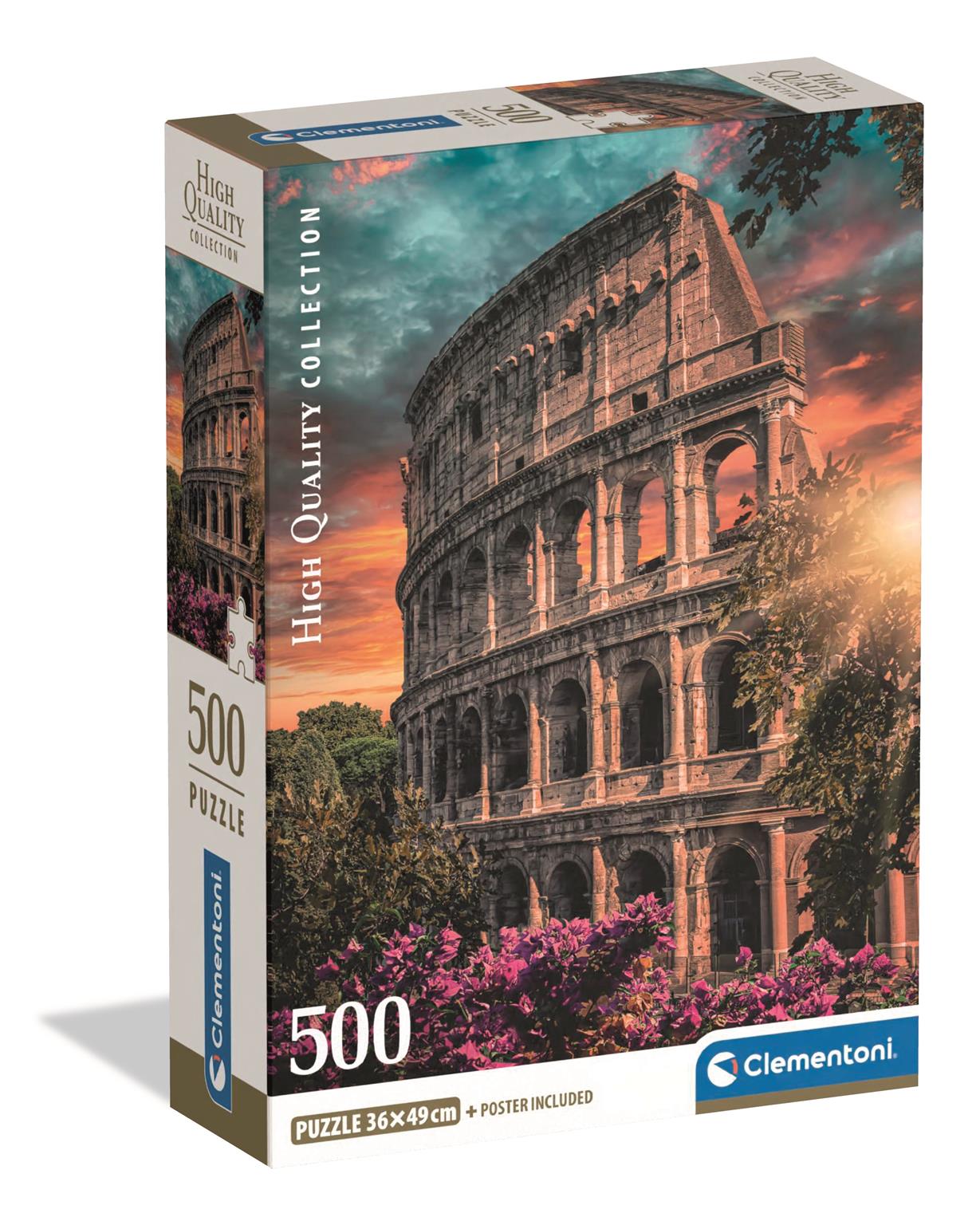 Clementoni - Puzzle 500 Flaviánský amfiteátr