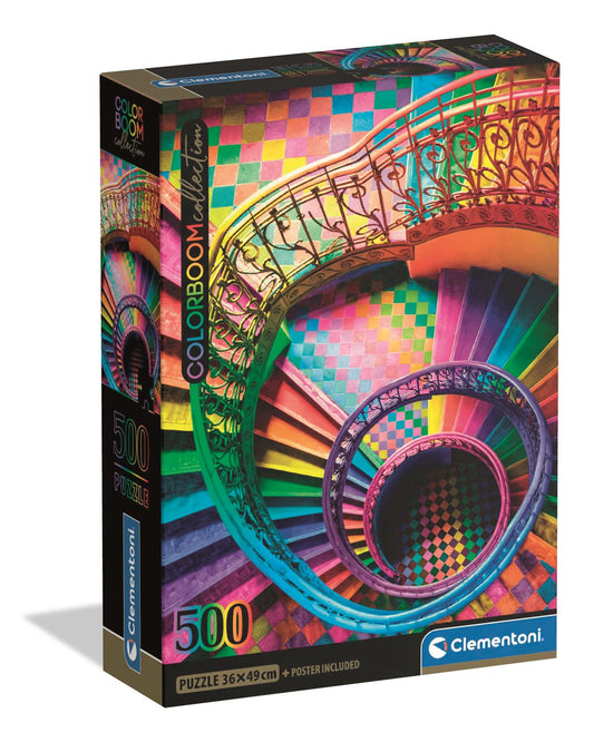 Clementoni - Puzzle 500 Barevné schody