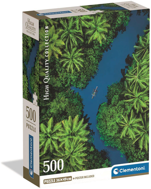Clementoni - Puzzle 500 Tropický pohled z výšky