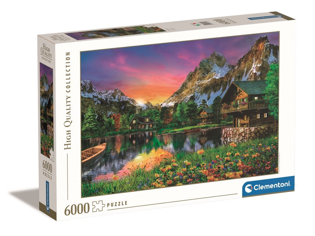Clementoni - Puzzle 6000 Jezero v Alpách
