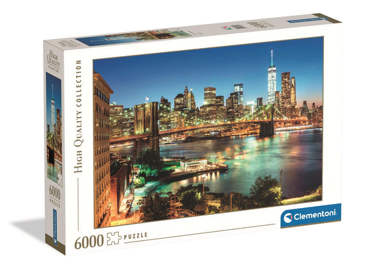 Clementoni - Puzzle 6000 Světla Brooklynského mostu