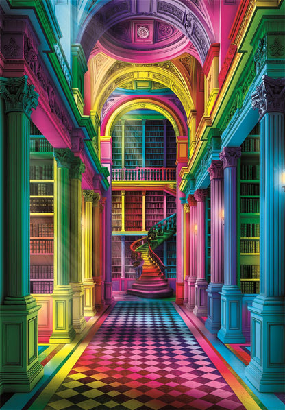 Clementoni - Puzzle 1000 Colorboom Atheneum - Image 2